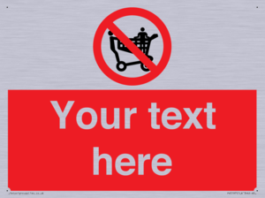 Custom No Climbing on Trolley Sign